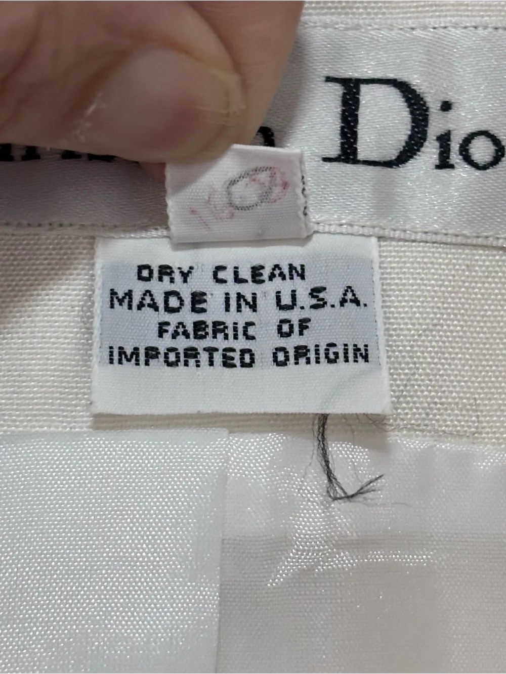 Christina Dior Vintage Ivory Double-Breasted Women’s Blazer size 10 made in USA